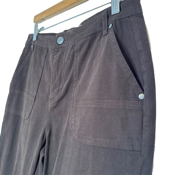 Good Hart Womens Casual Cotton Jogger Pants Size 6 Brown Stretch Office Festival - Picture 7 of 15